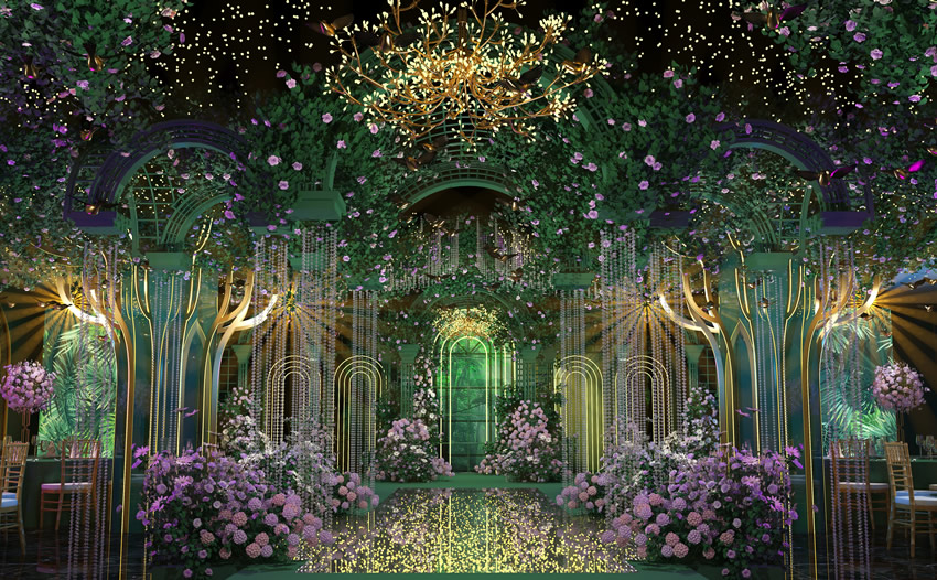 牟定奇妙森林婚礼堂效果展示